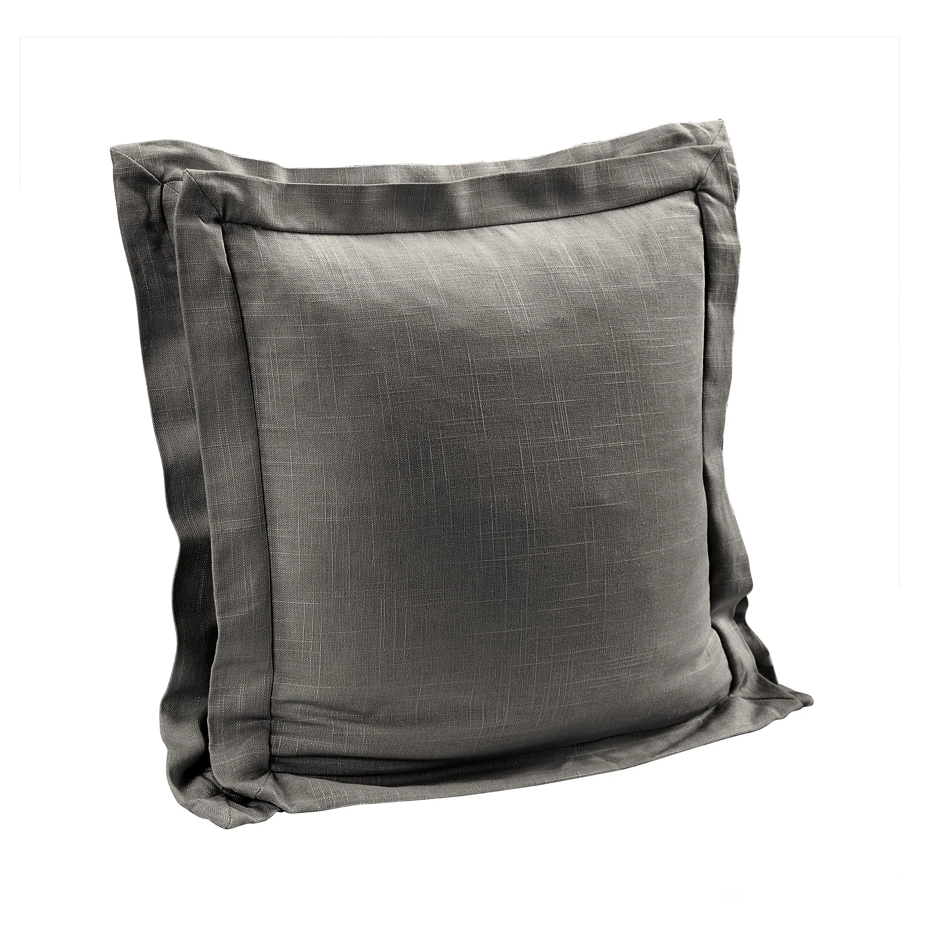 Double Flanged Washed Linen Pillow