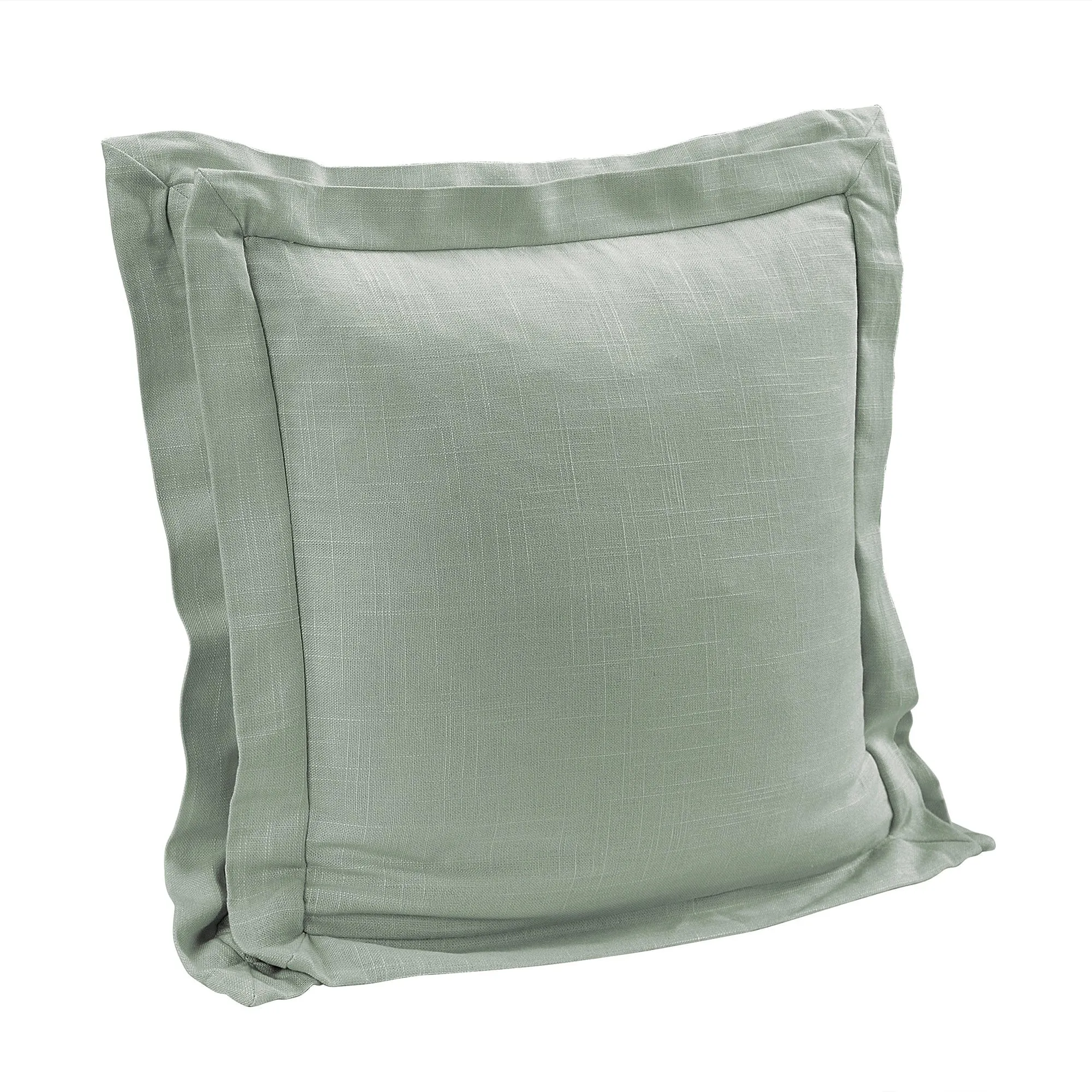 Double Flanged Washed Linen Pillow