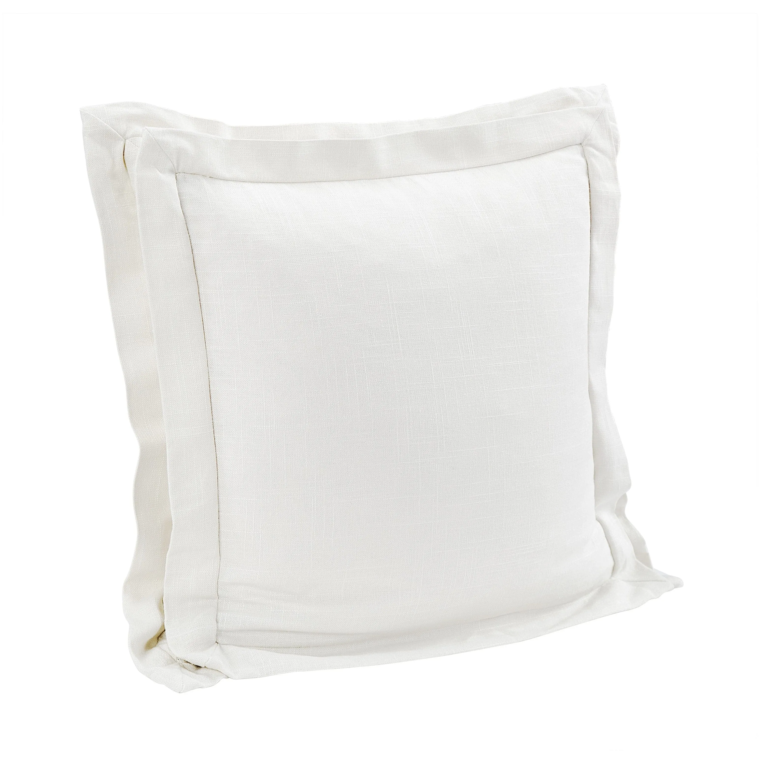 Double Flanged Washed Linen Pillow