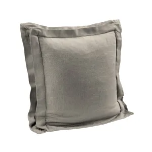 Double Flanged Washed Linen Pillow