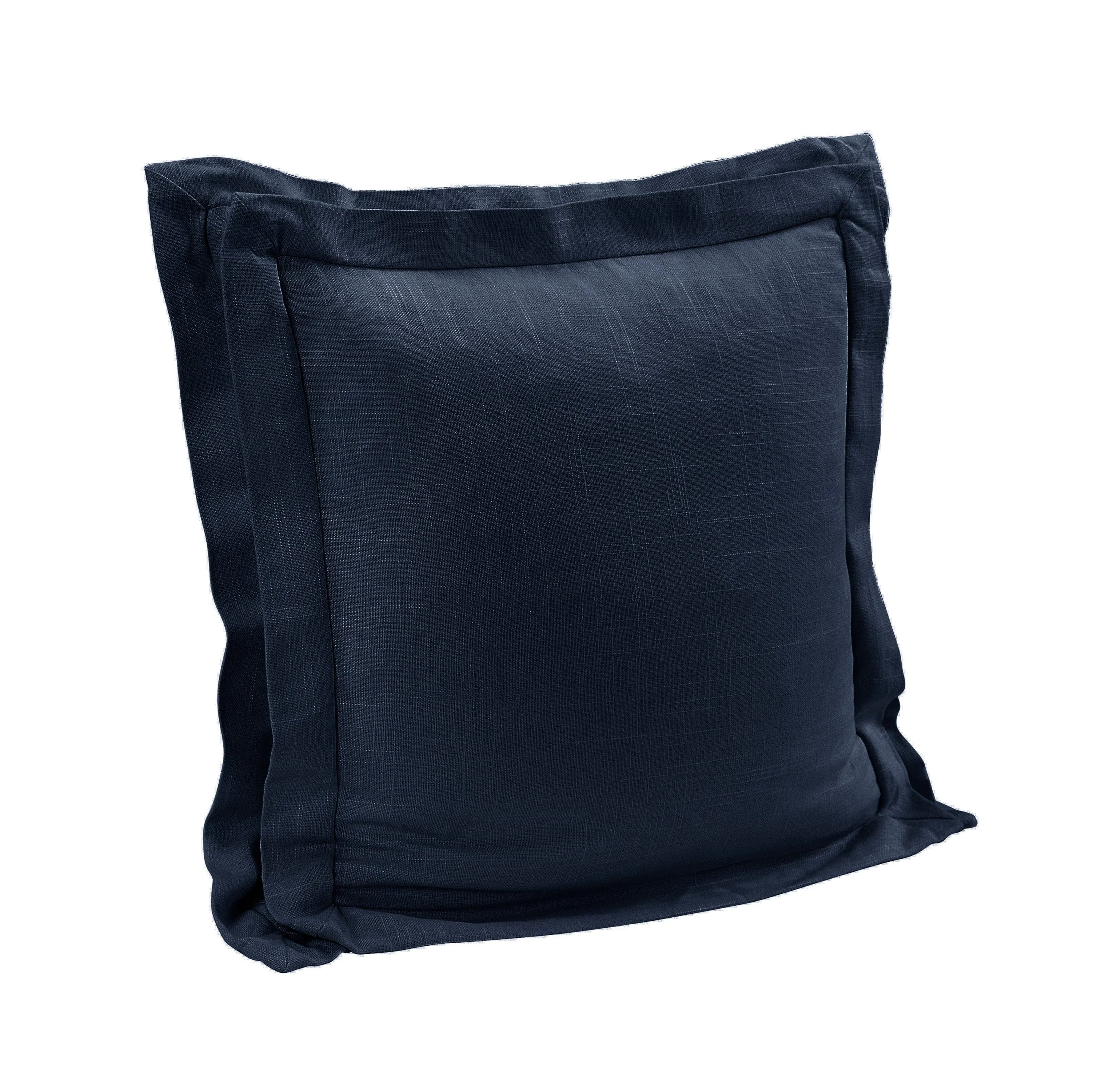 Double Flanged Washed Linen Pillow