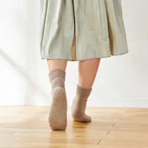 Double-layered wool-blend socks for smooth soles - 720