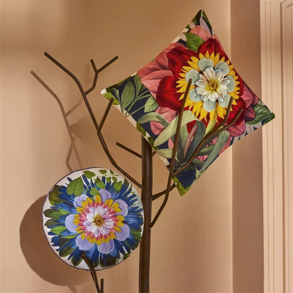 Double sided pillow FLORIBUNDA RUISEEAU cotton satin