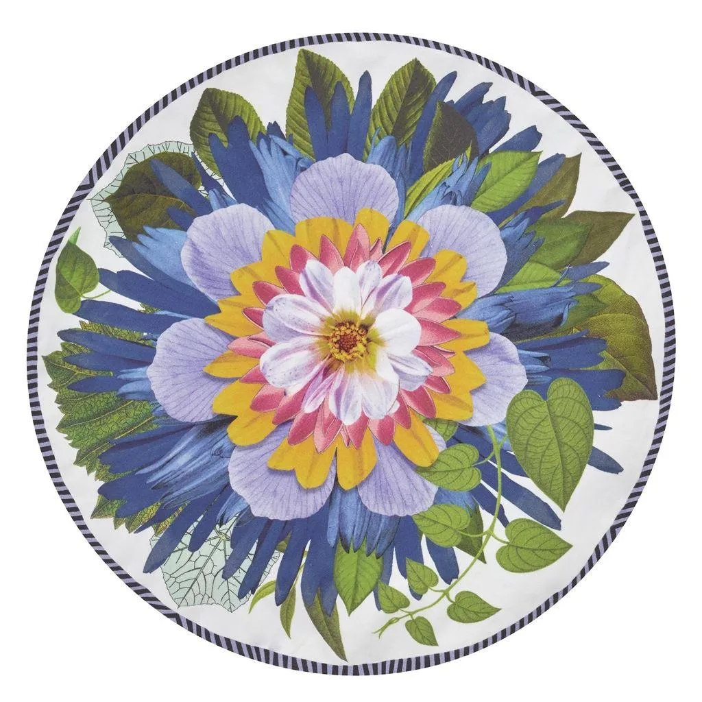 Double sided pillow FLORIBUNDA RUISEEAU cotton satin