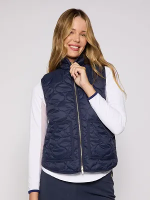 Double Zipper Padded Vest In Various Colors
