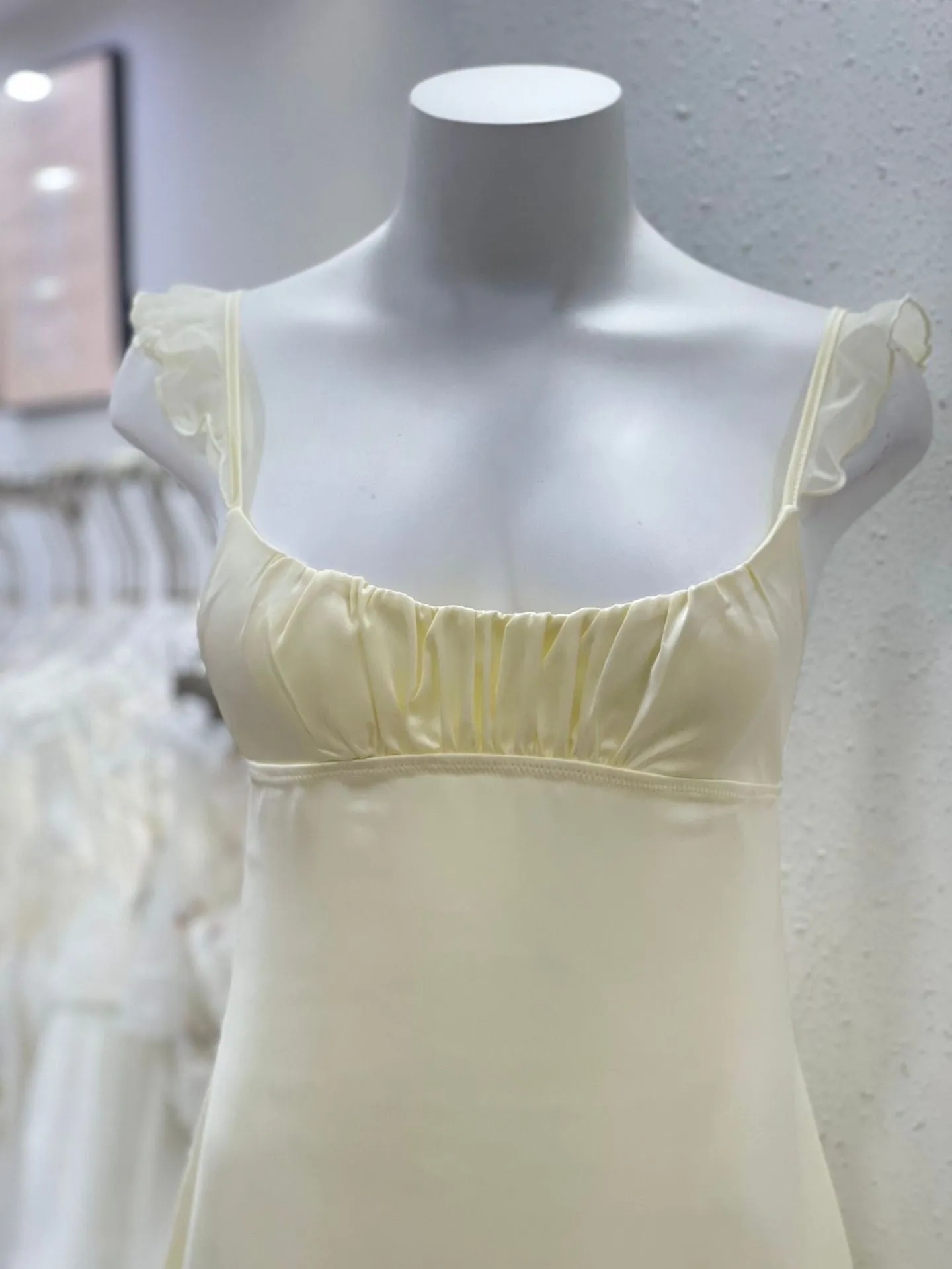 Dreamy Cream Soft  Lingerie Dress