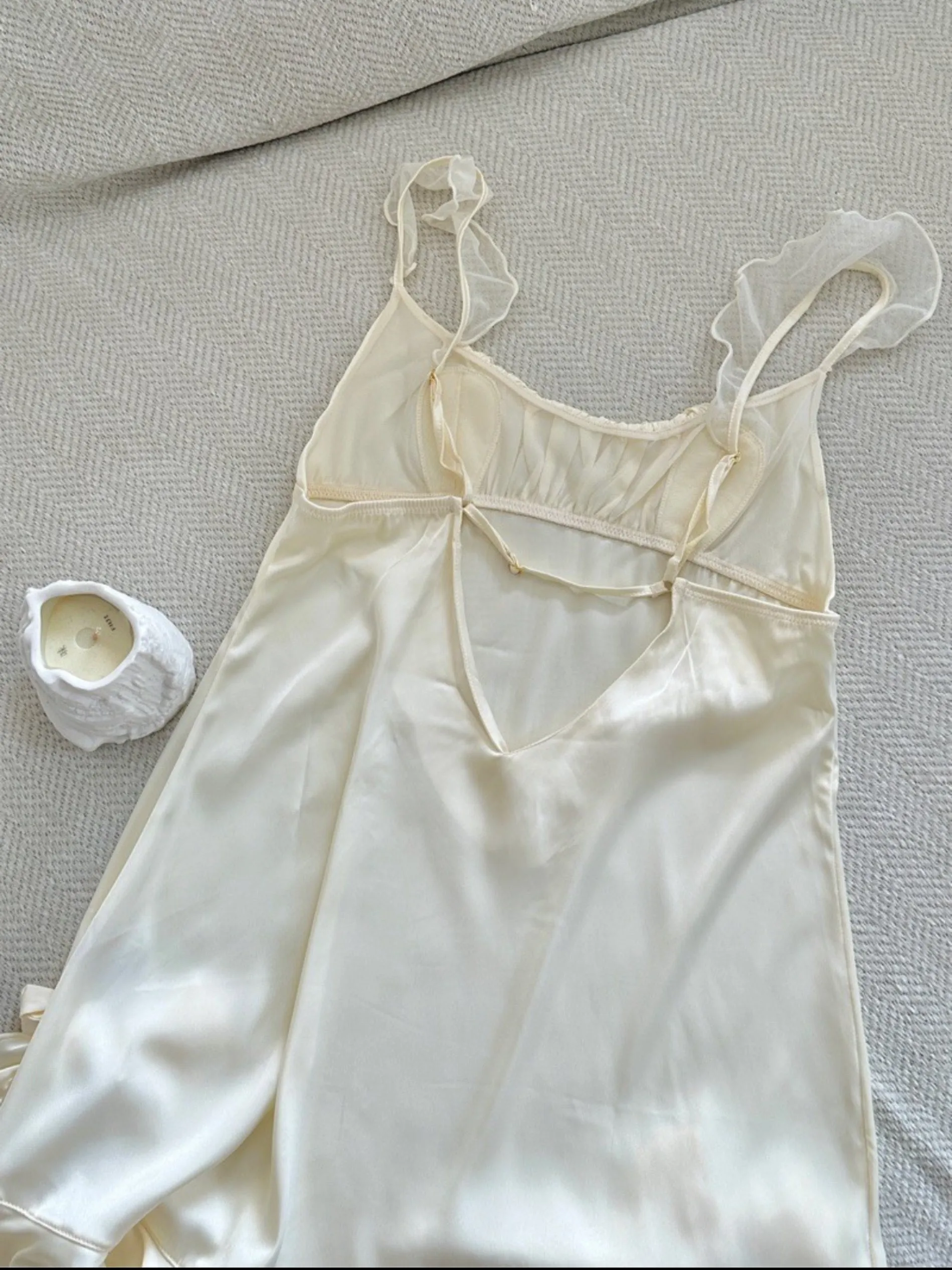 Dreamy Cream Soft  Lingerie Dress