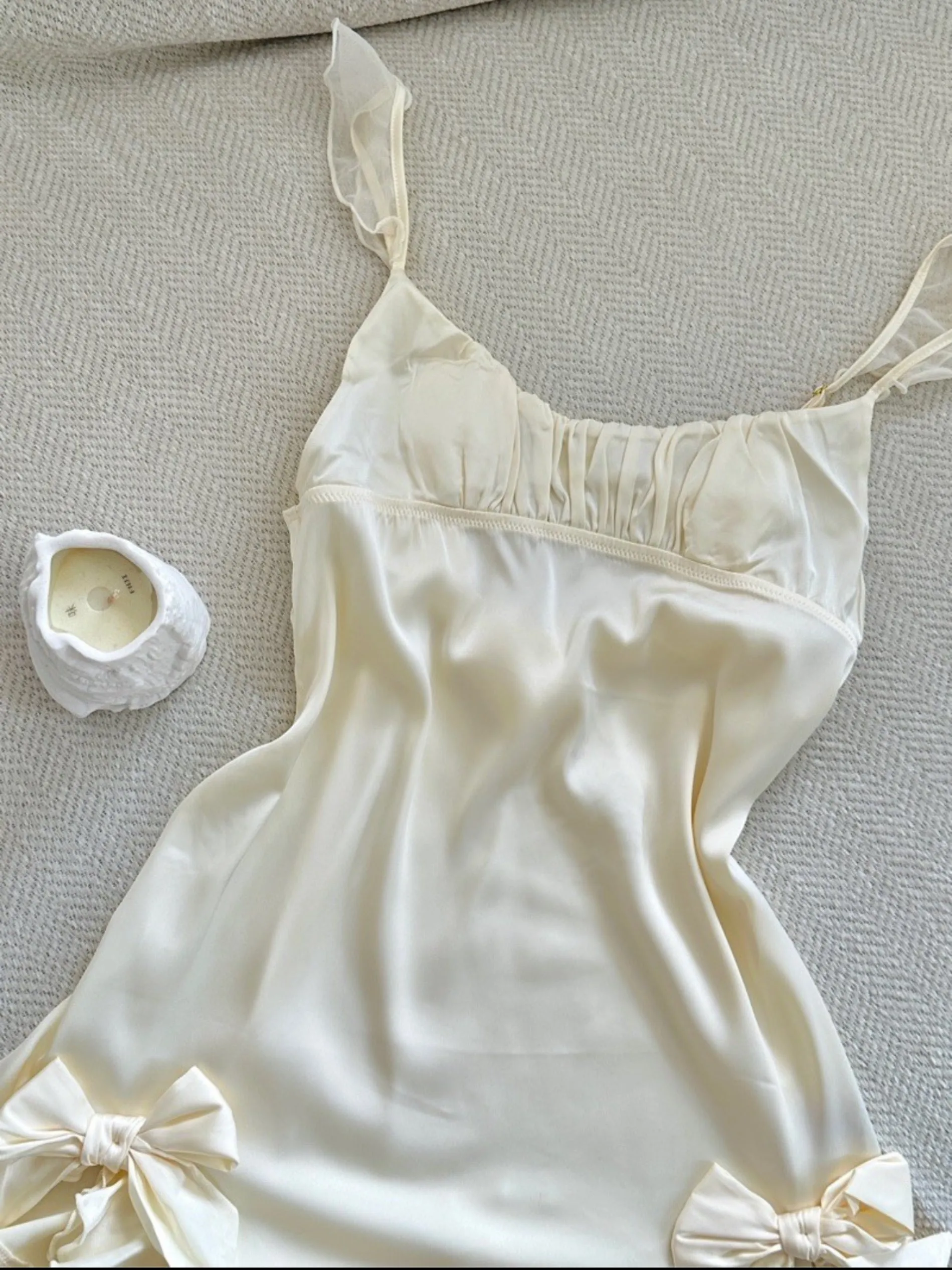 Dreamy Cream Soft  Lingerie Dress