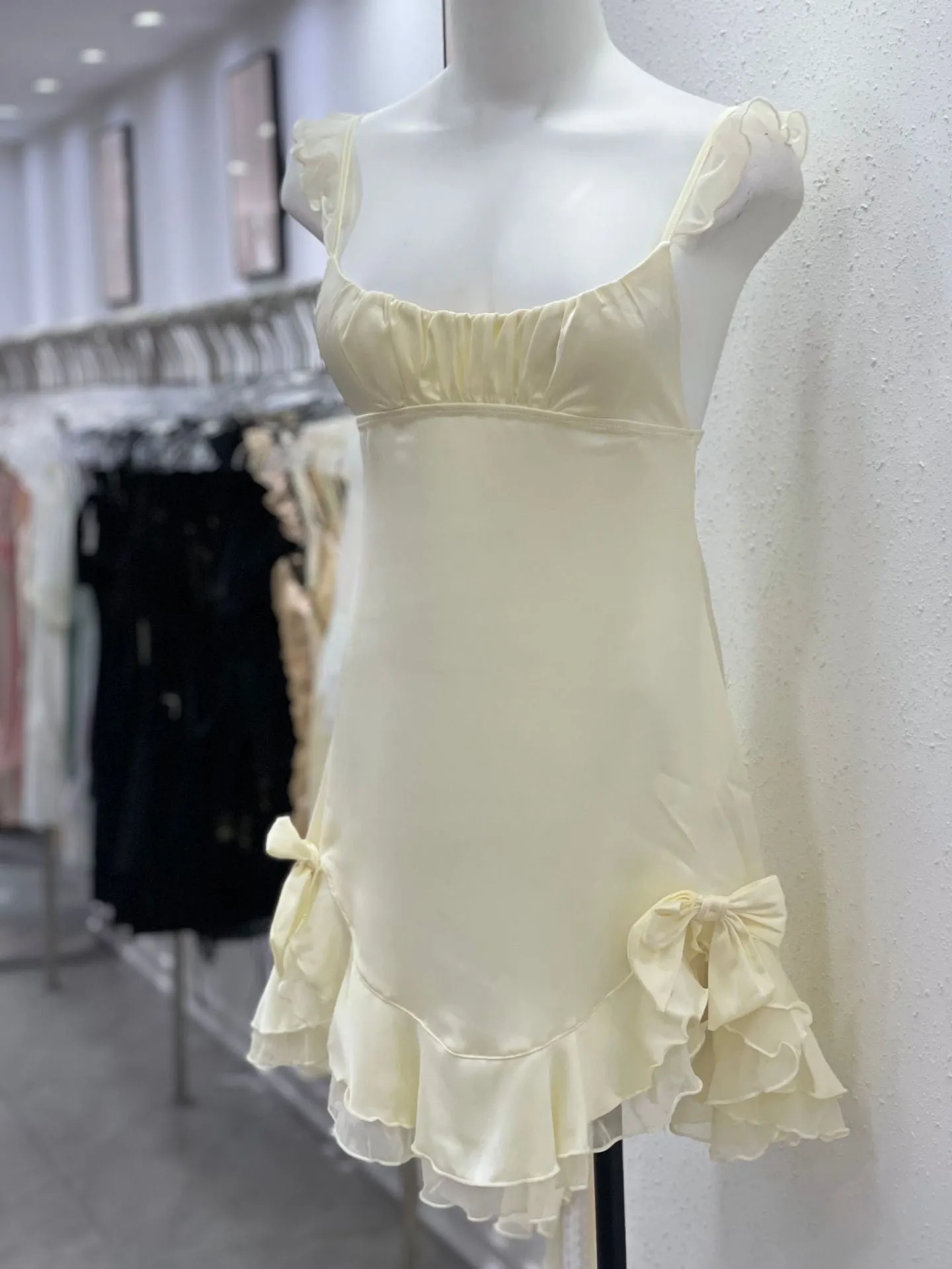 Dreamy Cream Soft  Lingerie Dress