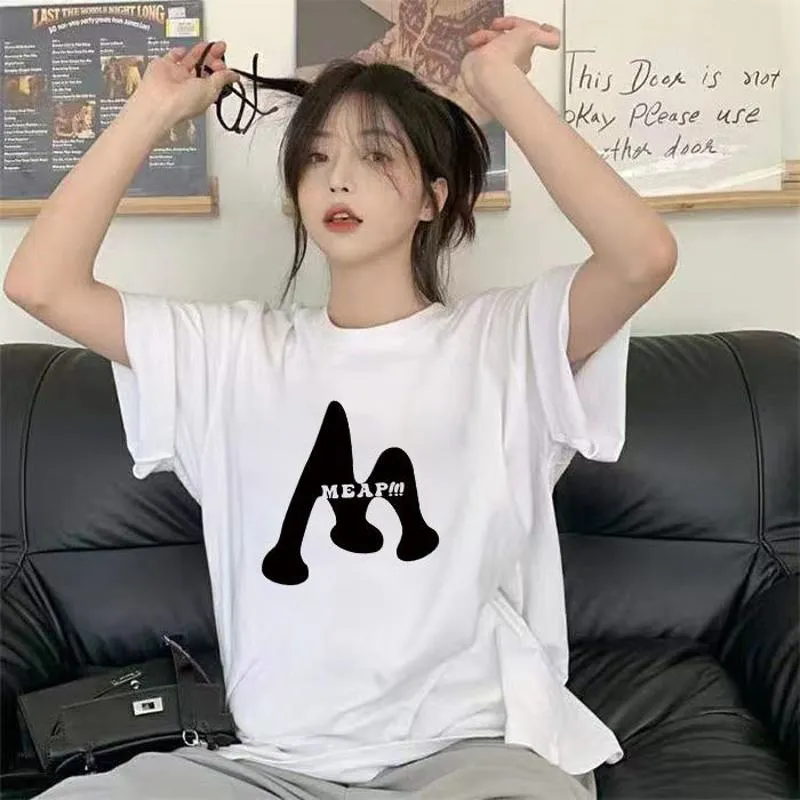 Drop Shoulder Cropped Loose Fit Slimming Short Sleeve Tee