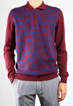 DT 1/4 Zip Pulse Polo Ls