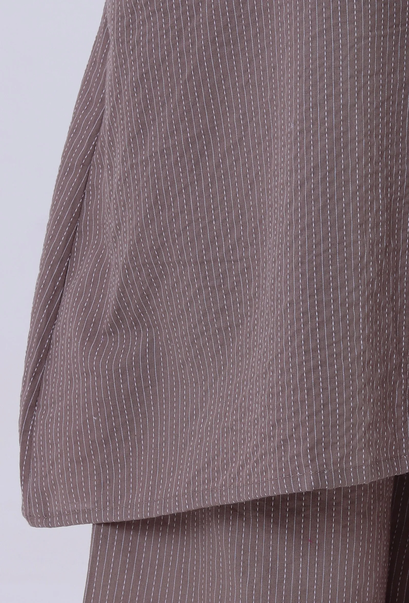 Dusty Grey Cotton Kurti