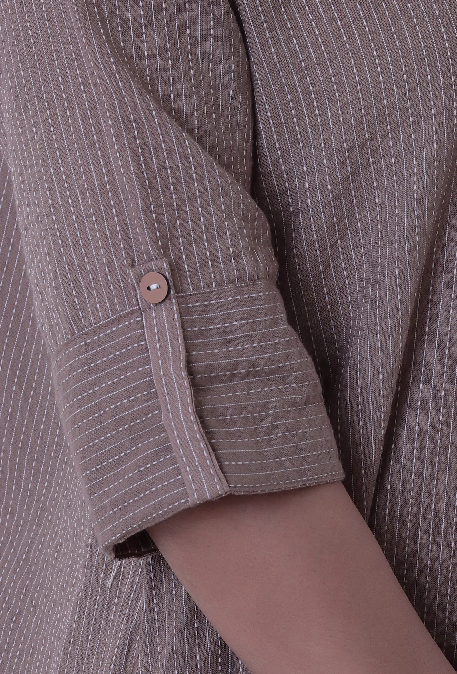 Dusty Grey Cotton Kurti