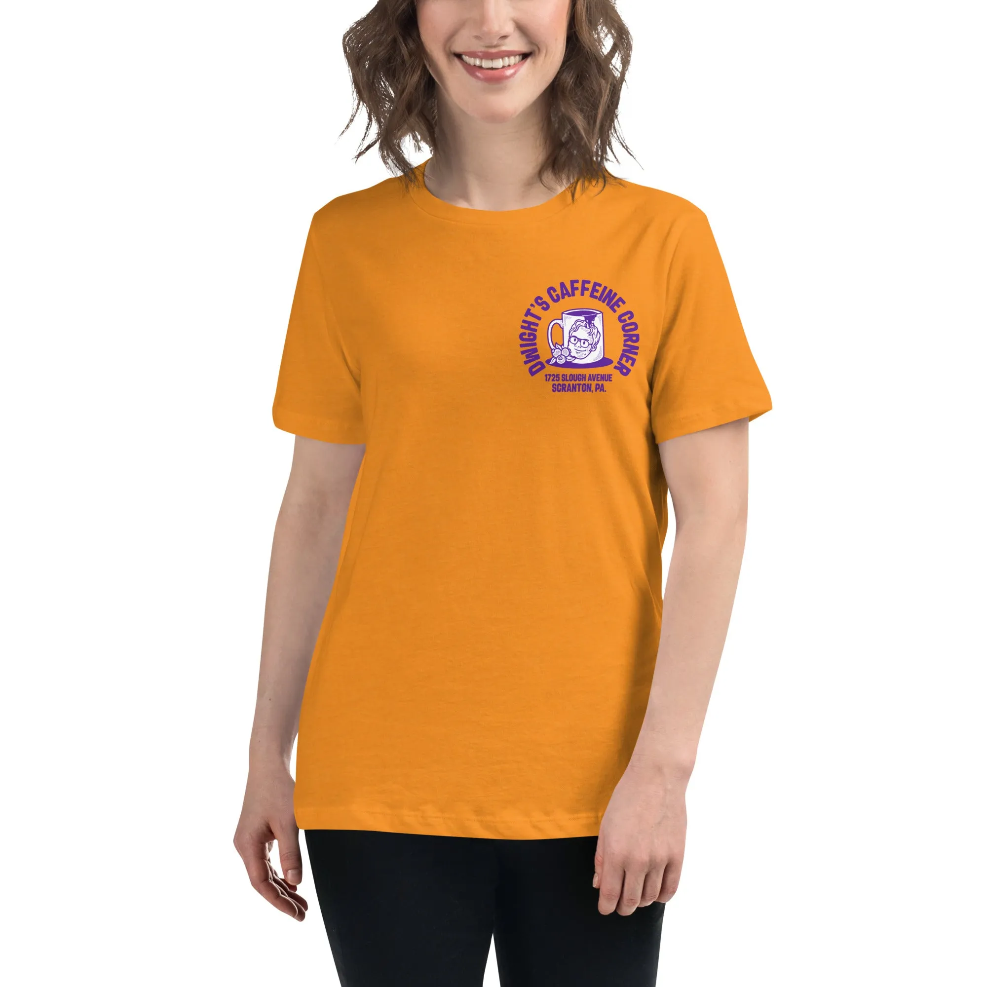 Dwight's Caffeine Corner Women's Relaxed T-Shirt