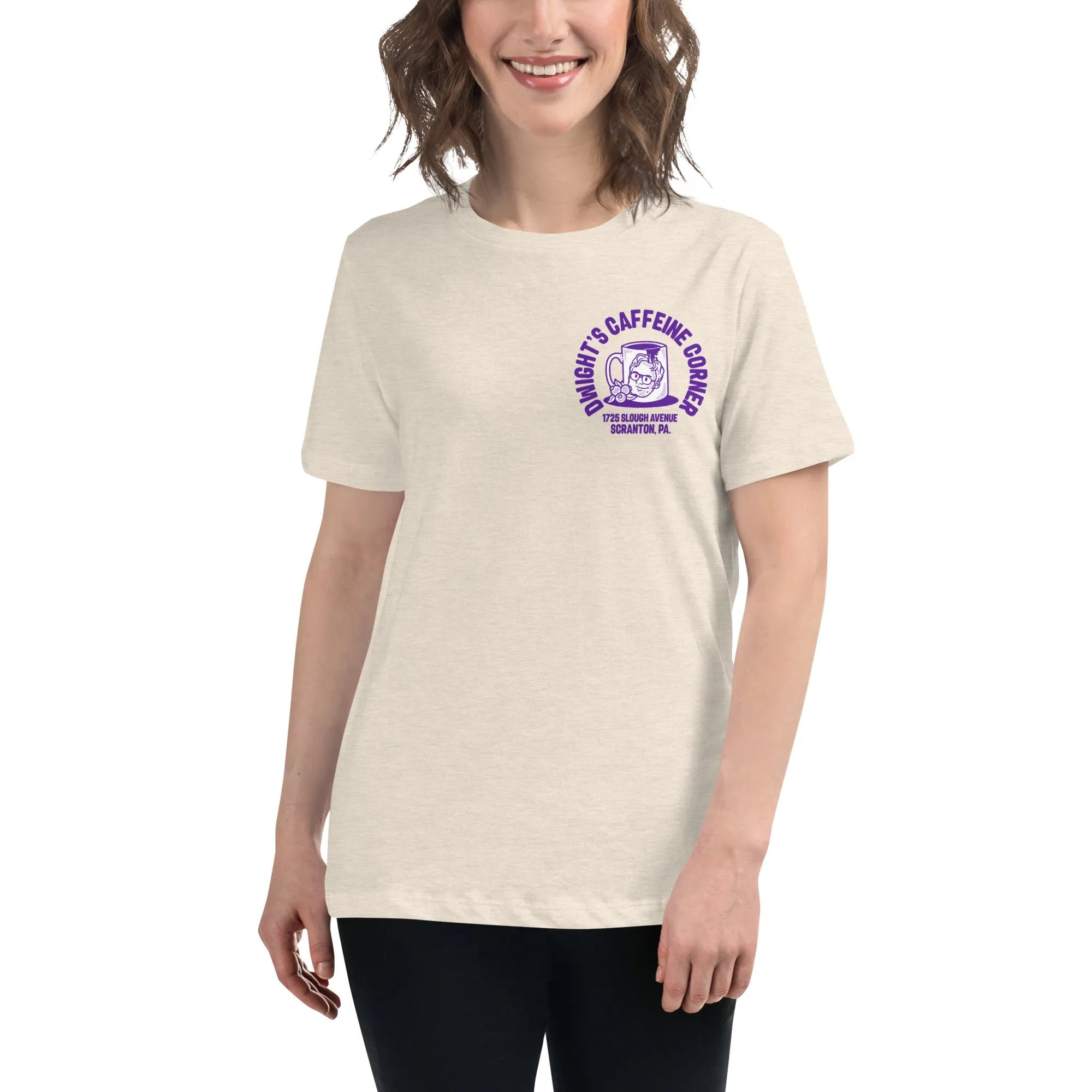 Dwight's Caffeine Corner Women's Relaxed T-Shirt