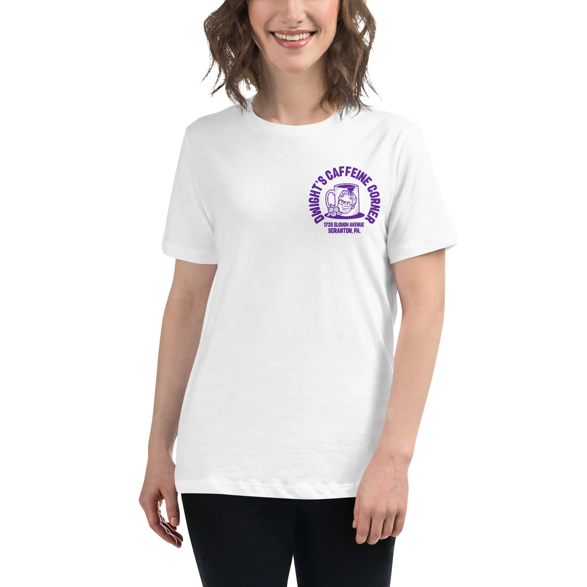 Dwight's Caffeine Corner Women's Relaxed T-Shirt