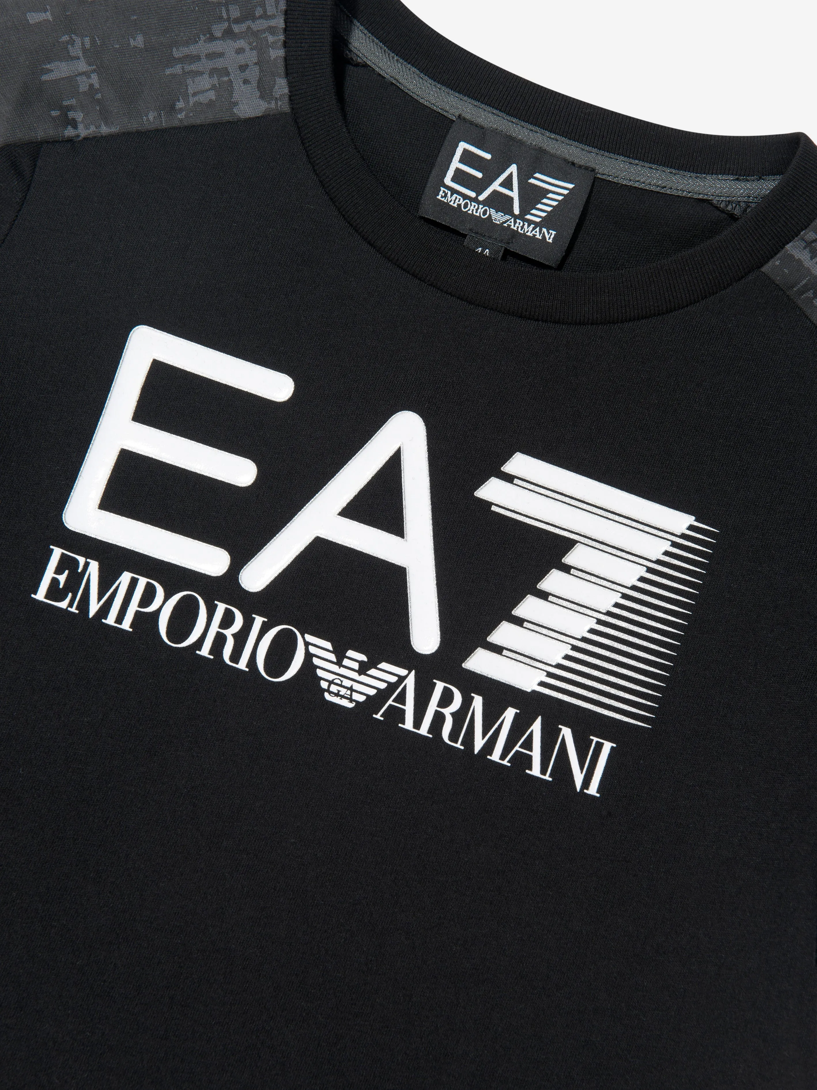 EA7 Emporio Armani Boys Train Visibility Graphic T-Shirt