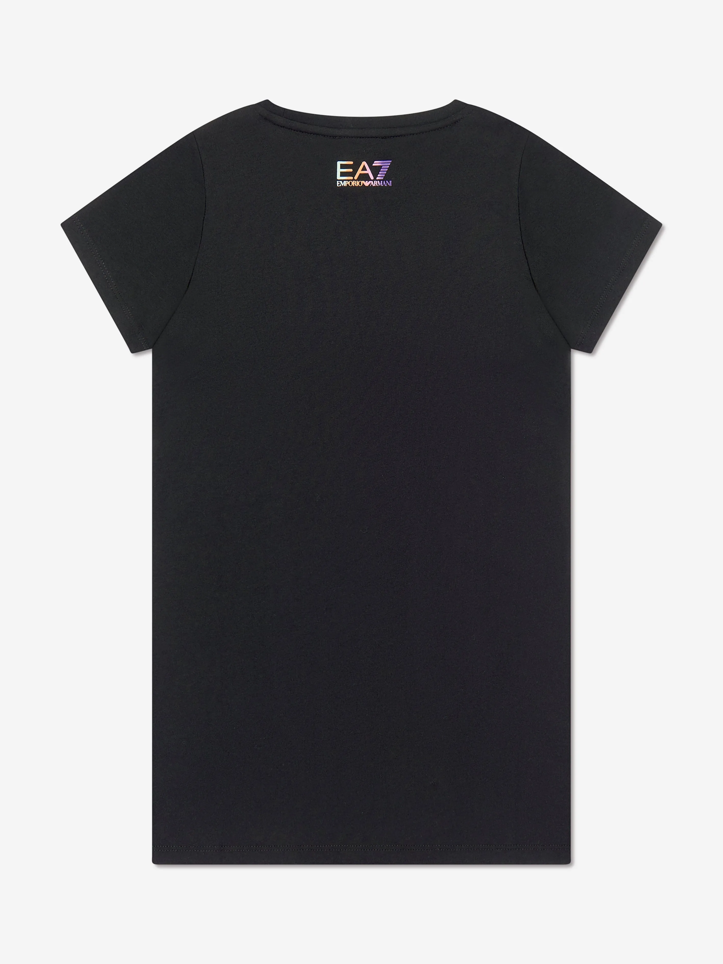 EA7 Emporio Armani Girls Logo T-Shirt Dress in Black