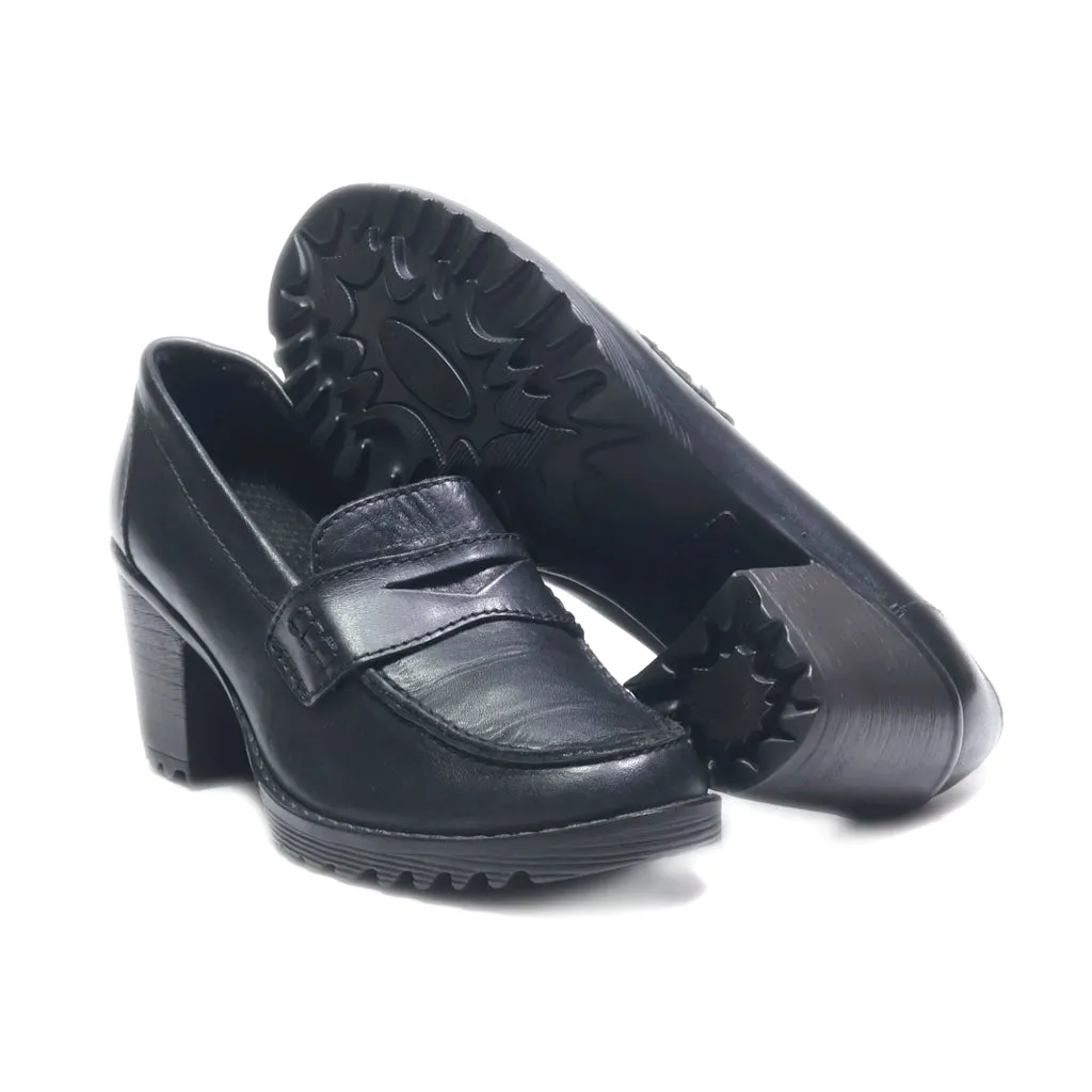 Eastland Mid-Heel Shoes Leather Black Colour For Women