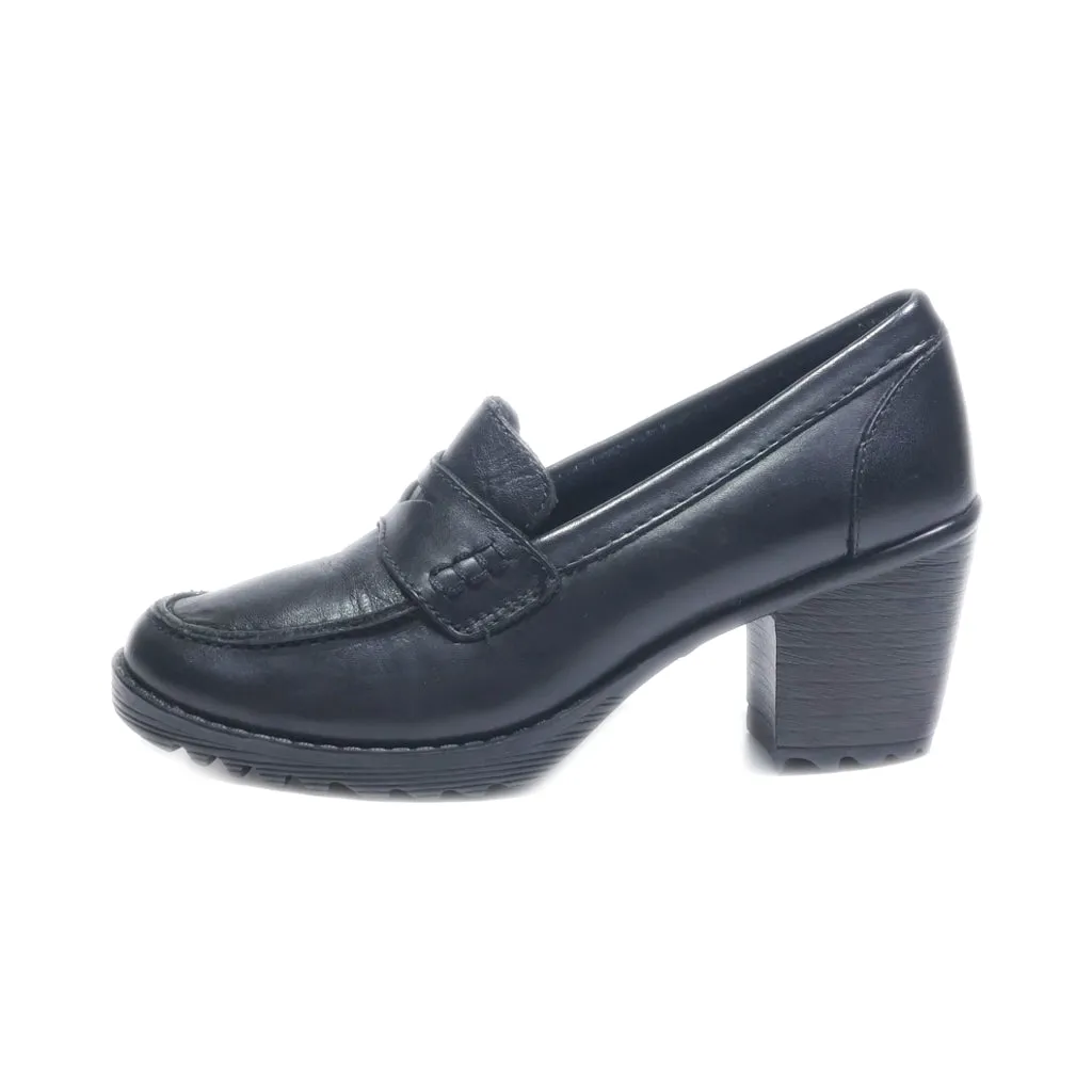 Eastland Mid-Heel Shoes Leather Black Colour For Women