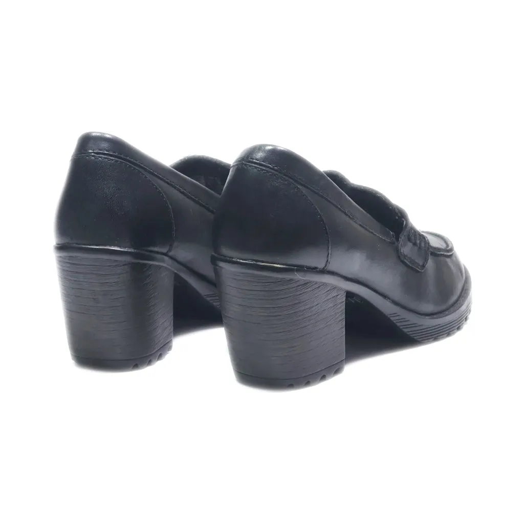 Eastland Mid-Heel Shoes Leather Black Colour For Women