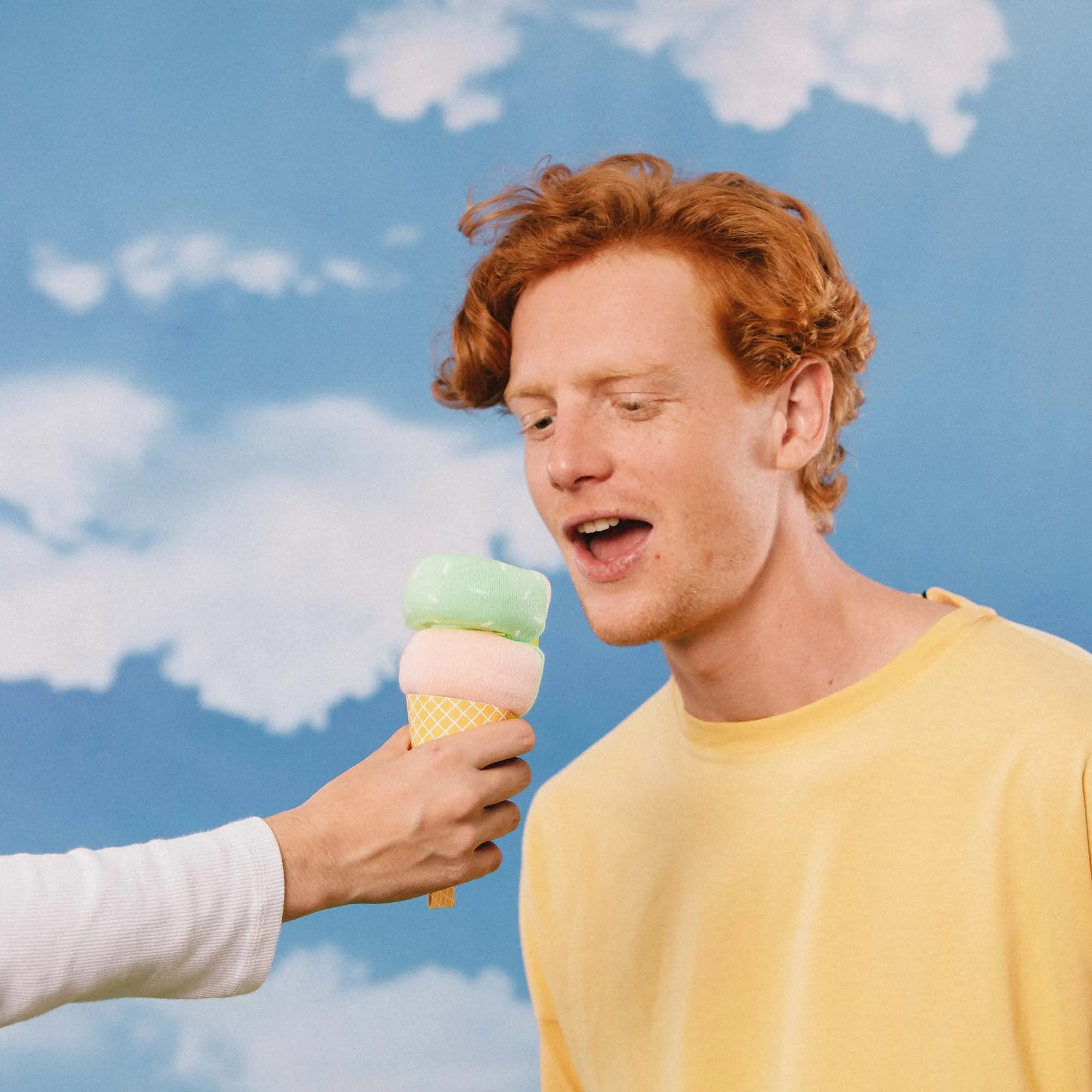 Eat My Socks: Dolce Gelato Pink Green