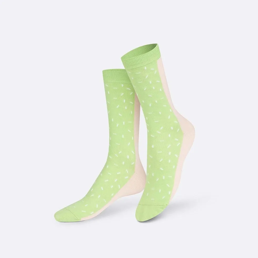 Eat My Socks: Dolce Gelato Pink Green