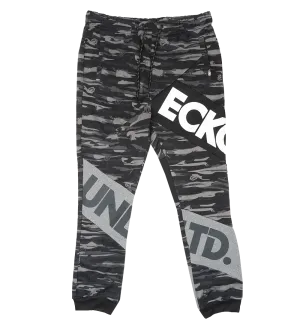 ECKO UNLTD FLEECE JOGGER PANTS BLACK CAMO - EO31G662