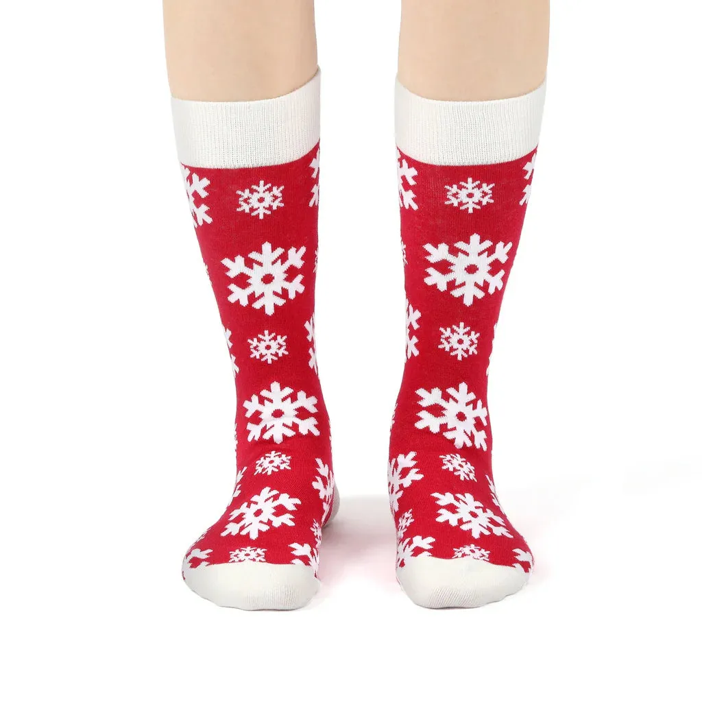Eco Chic Eco-Friendly Snowflake Bamboo Socks