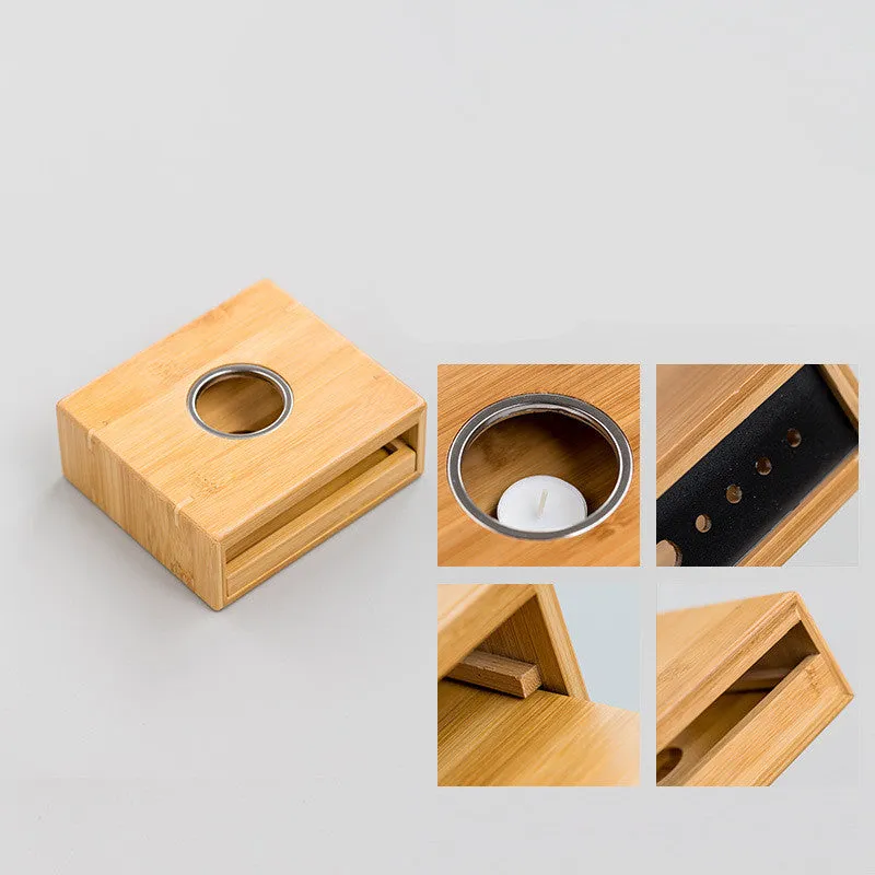 Eco-Friendly Bamboo Tea Warmer - Japanese Candle Holder