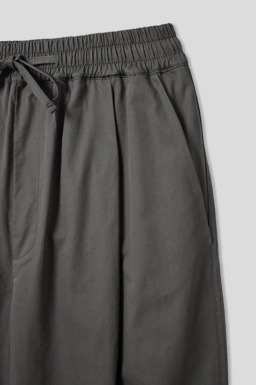 EDUARDO Cotton Drawstring Wide Fit Cropped Casual Pants for Men and Women.
