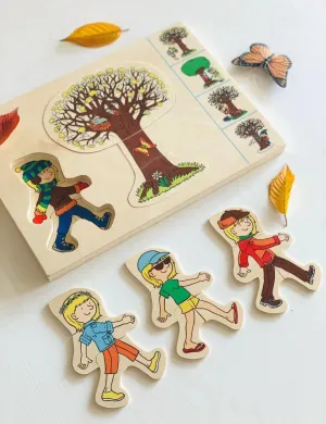 Educo Four Seasons 4 Layers Puzzle 3yrs 