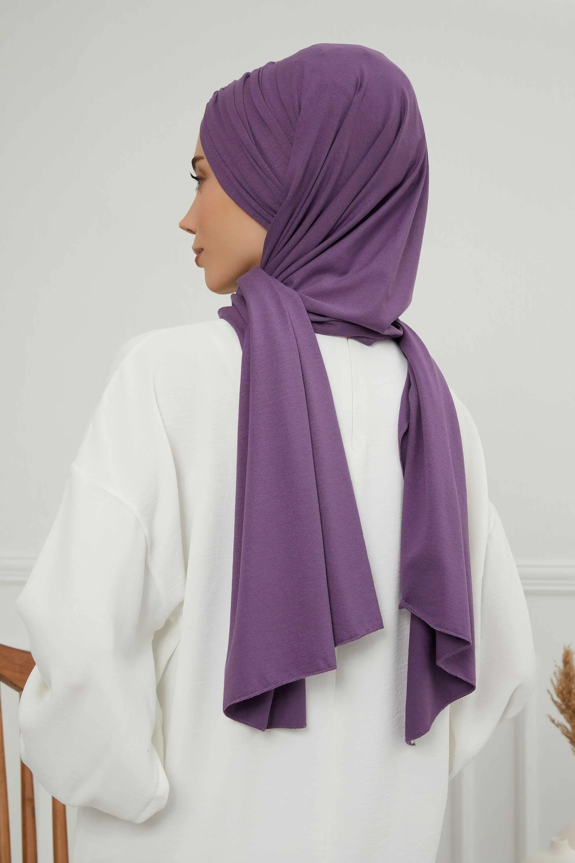 Effortless Instant Cotton Shawl for Women, Instant Cotton Lightweight Hijab Headscarf, Comfortable and Large Women Hijab Shawl,CPS-44