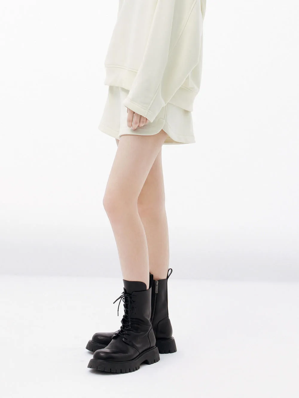 Elasticated Casual Shorts in Cotton