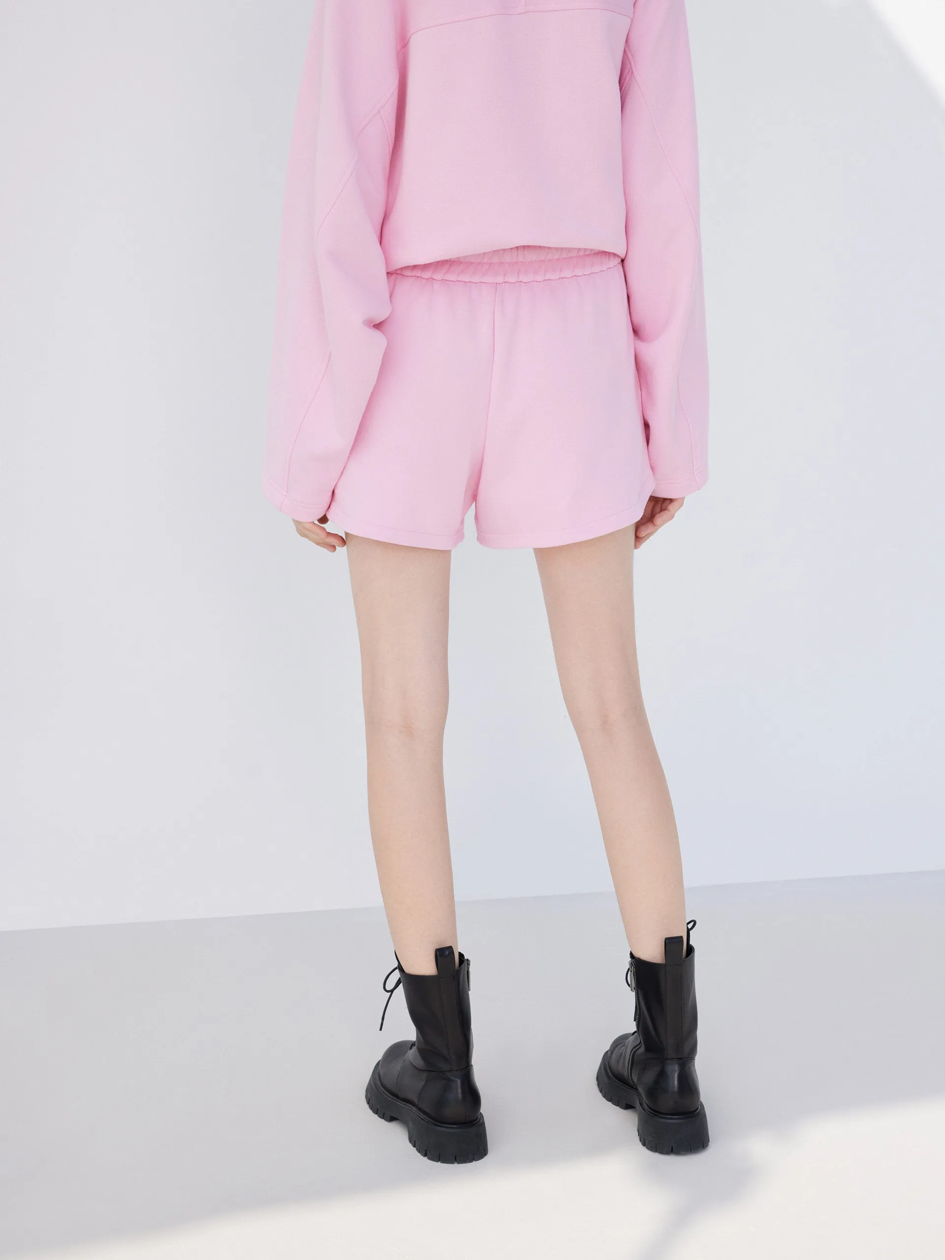 Elasticated Casual Shorts in Cotton