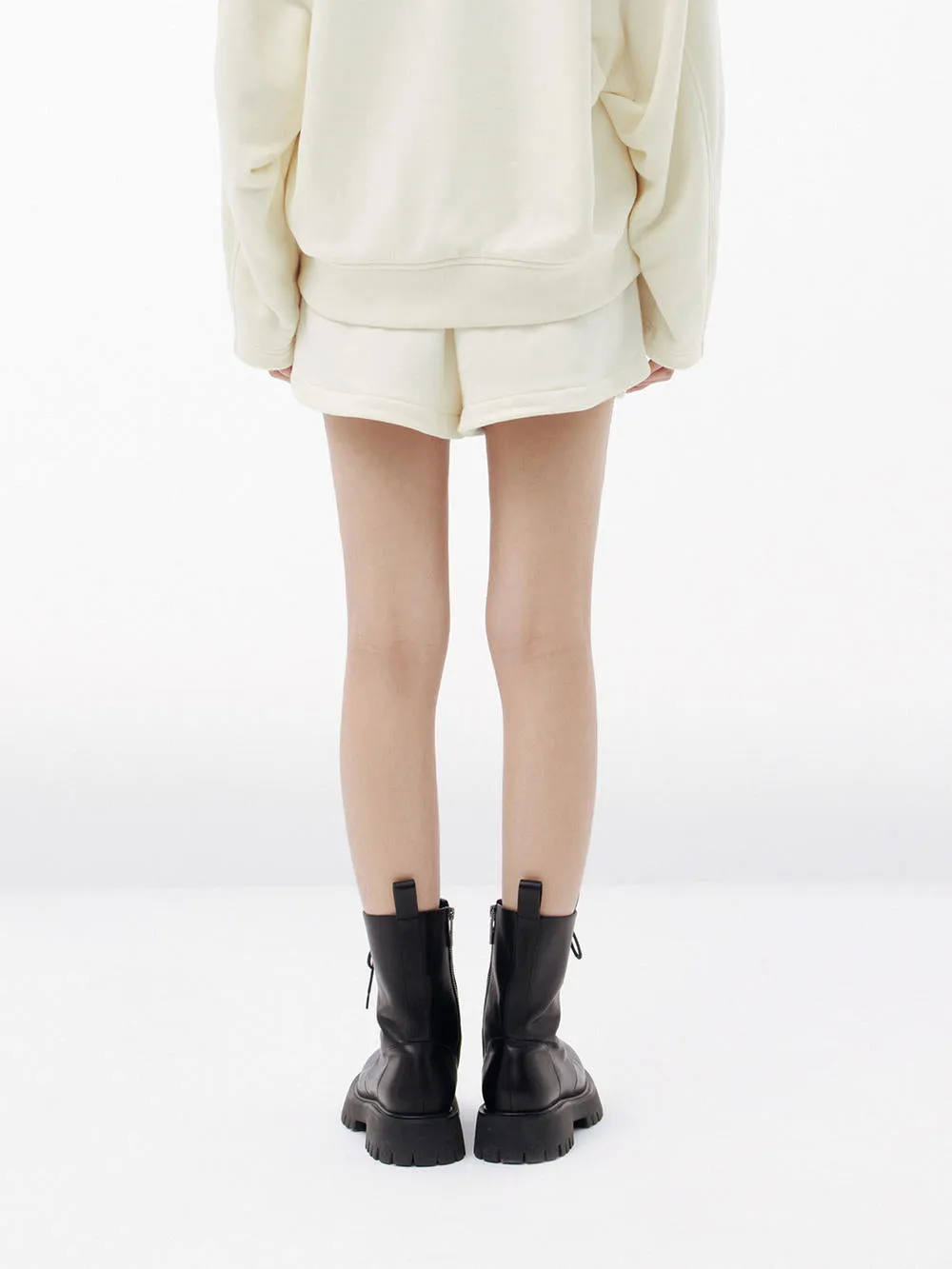 Elasticated Casual Shorts in Cotton
