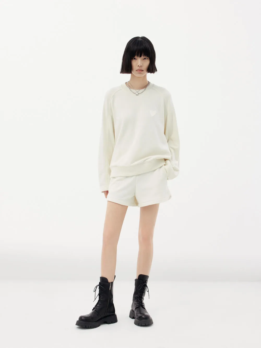Elasticated Casual Shorts in Cotton