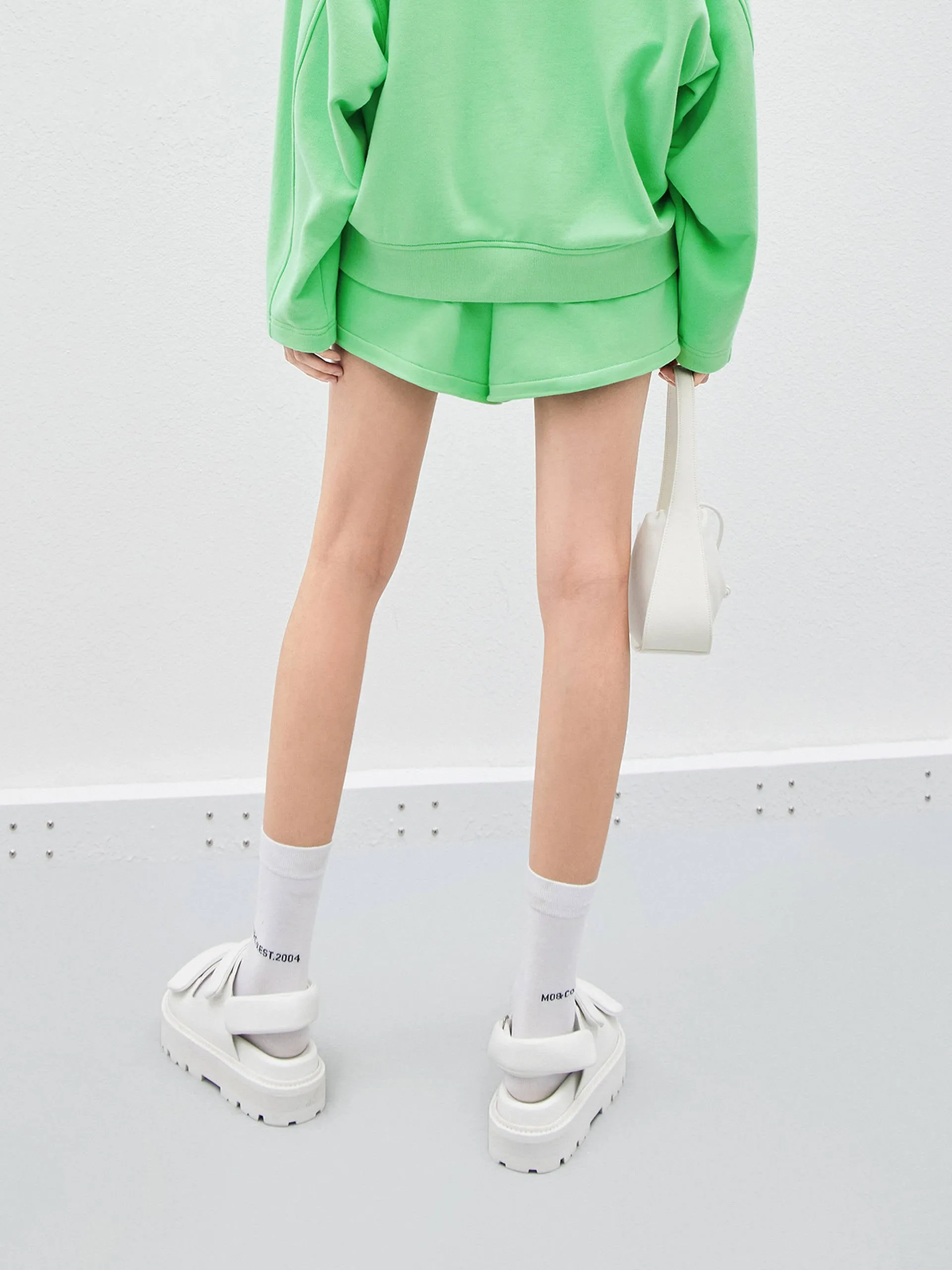 Elasticated Casual Shorts in Cotton
