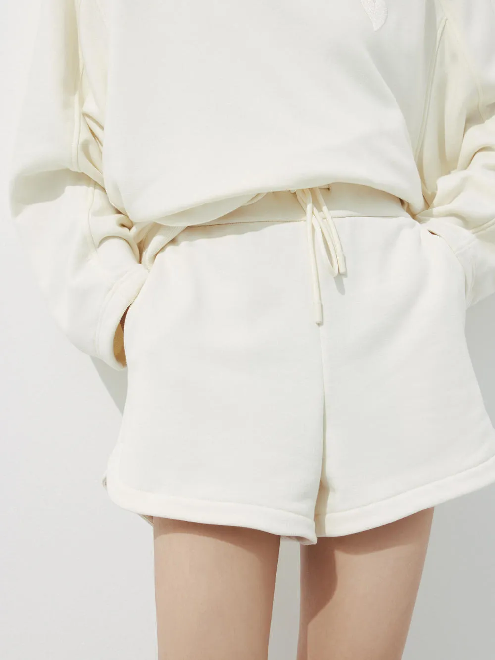Elasticated Casual Shorts in Cotton