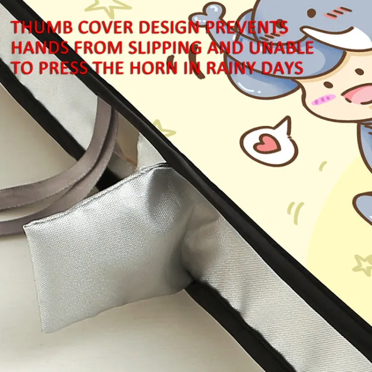 Electric Scooter Bicycle Handlebar Cover Summer Sun Protection Anti-UV Riding Gloves(Astronaut)