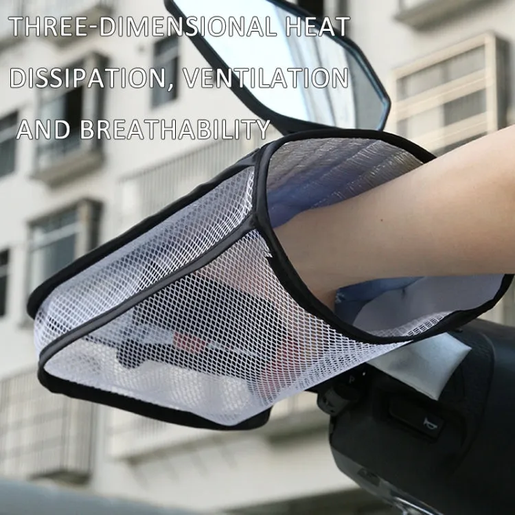 Electric Scooter Bicycle Handlebar Cover Summer Sun Protection Anti-UV Riding Gloves(Bear Girl)