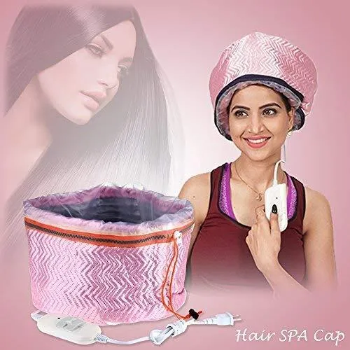 Electrical Thermal Head Hair Spa Cap, Hair Care Thermal Treatment with Beauty Steamer Nourishing Heating Cap, Spa Cap Steamer