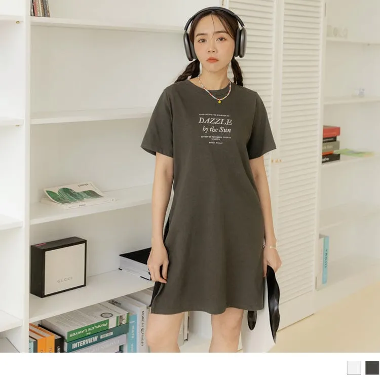 ELEGANT COTTON SHORT SLEEVE LONGLINE TOPS