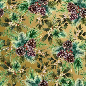 Elegant Pine Christmas Gift Wrap