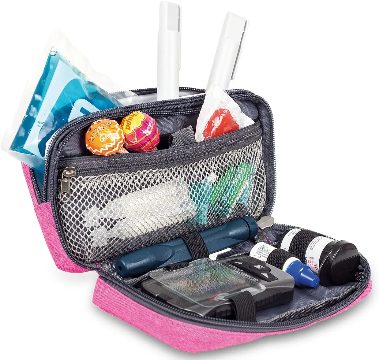 Elegant Pink Diabetic Bag with Thermo-Insulation