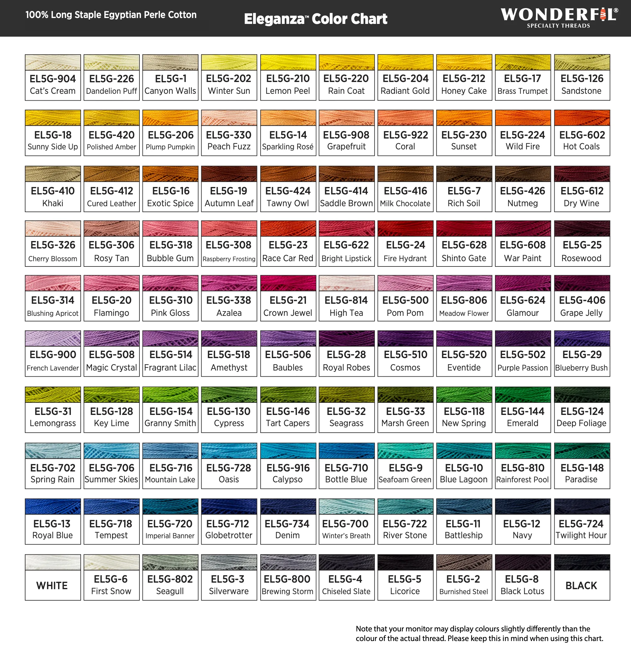 Eleganza #8 Perle Cotton by WonderFil | EL5G-624 Glamour | 5 grams