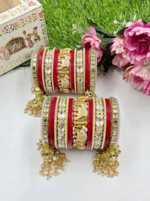 Elephant Designed Tradition Rajasthani Bridal Chooda