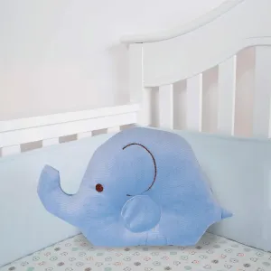 Elephant Shaped Blue Baby Pillow