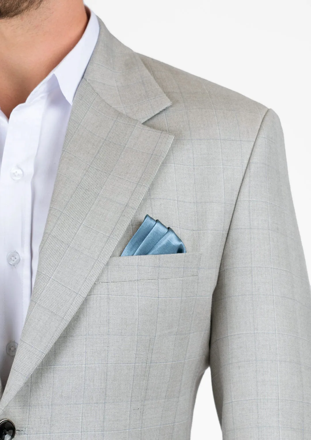 Ellis Off-White Prince Of Wales Suit