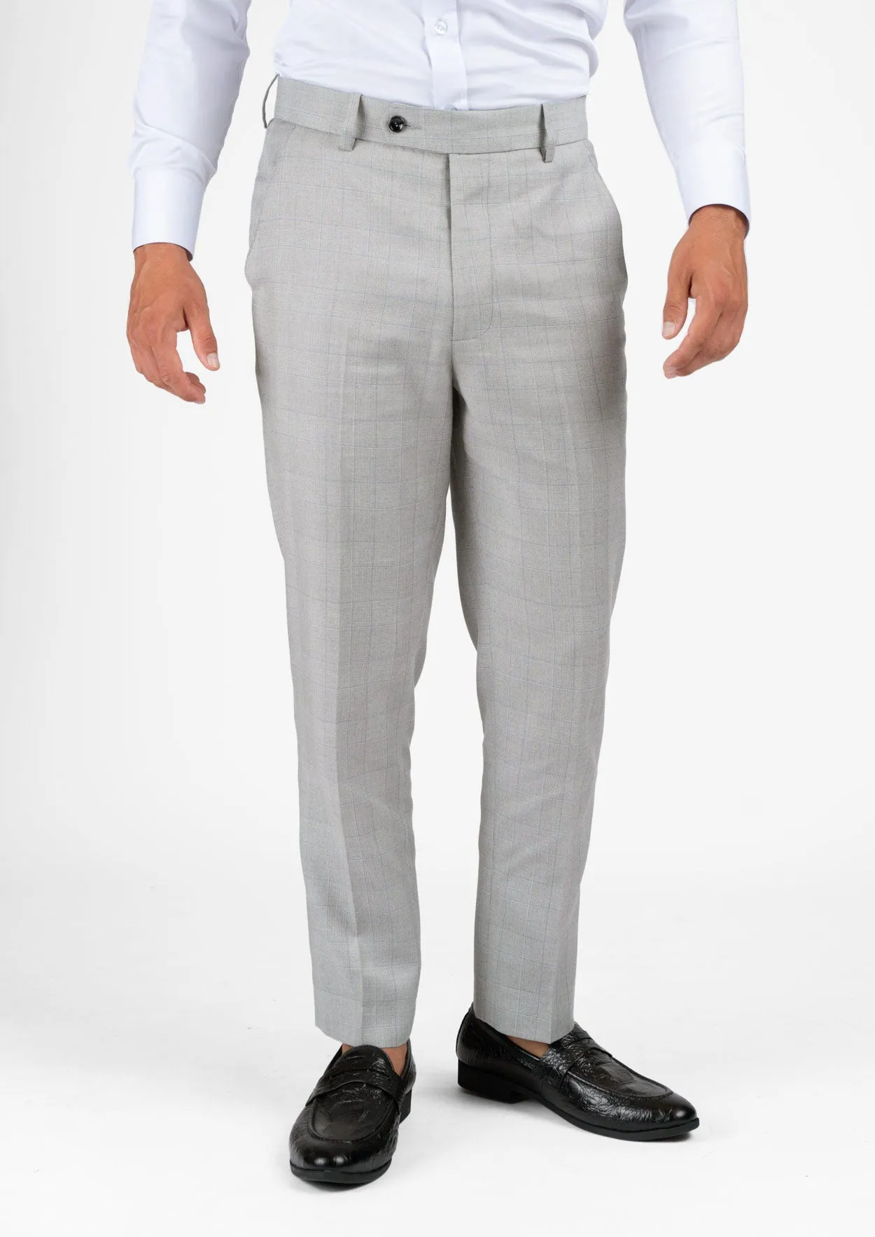 Ellis Off-White Prince Of Wales Suit